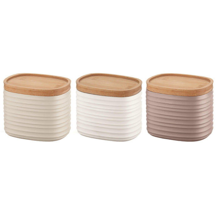 Guzzini - TIERRA - Set of 3 Small Storage Jars (Assorted) — Delmarian
