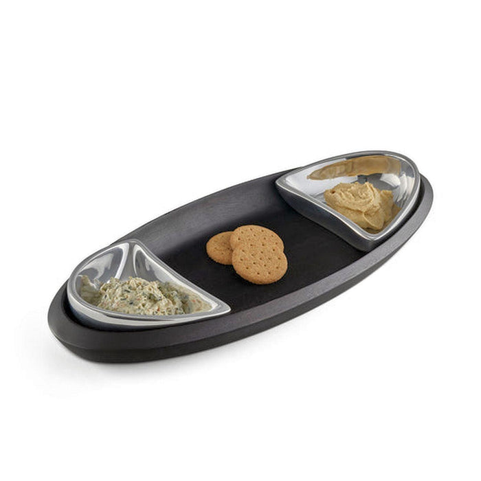 Nambe - Noir Condiment Tray - Limolin 