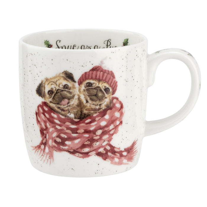 Royal Worcester - Mug 11oz - Snug As A Pug - Limolin 